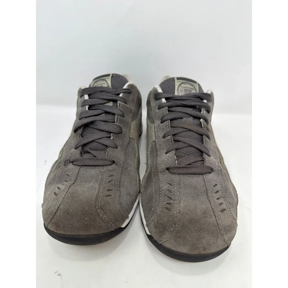 Skechers Men's Gray Suede Lace Up Athletic‎ Sneakers Size 8 Trade Mark 92